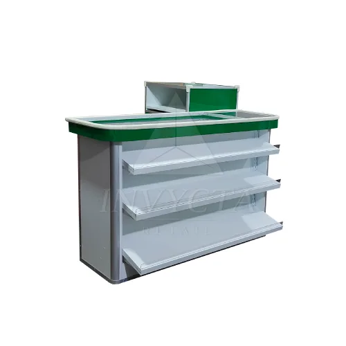 mueble para caja ovalado